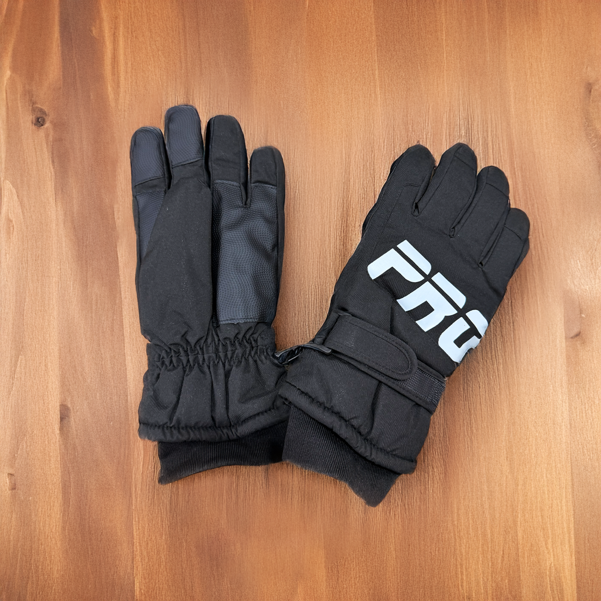 PRO Black Padded Winter Gloves